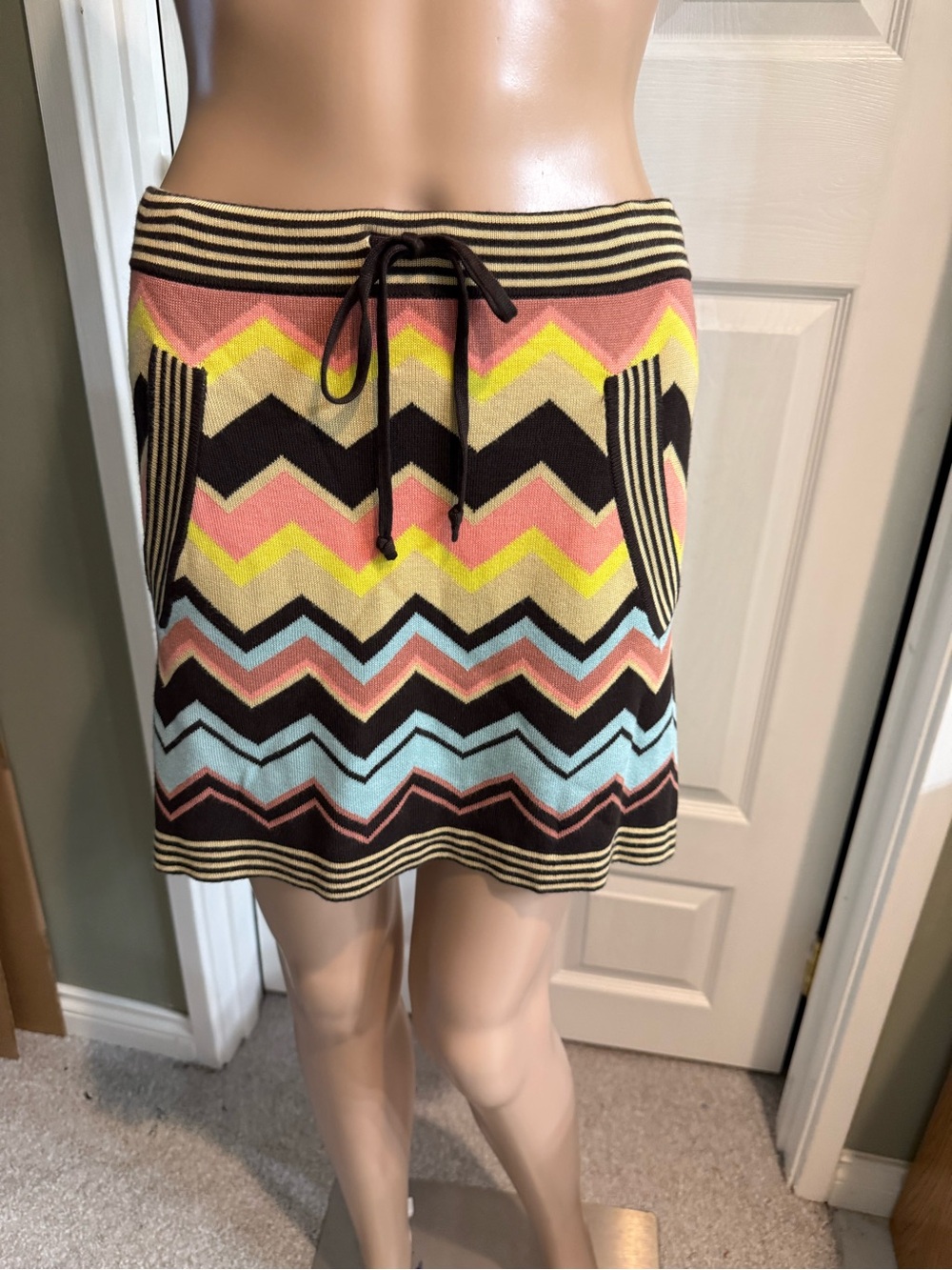 Missoni for Target Size XS Colore Chevron Stripe Sweater Mini Skirt